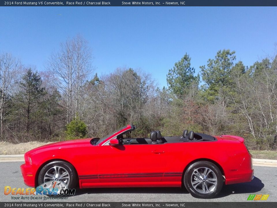 2014 Ford Mustang V6 Convertible Race Red / Charcoal Black Photo #6