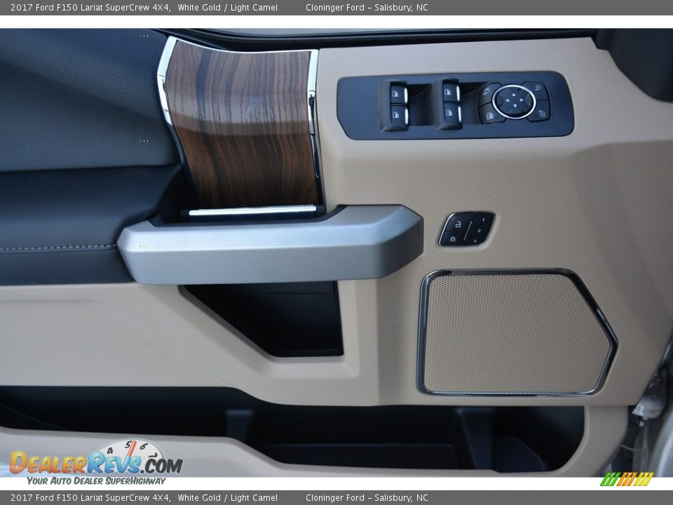 2017 Ford F150 Lariat SuperCrew 4X4 White Gold / Light Camel Photo #7