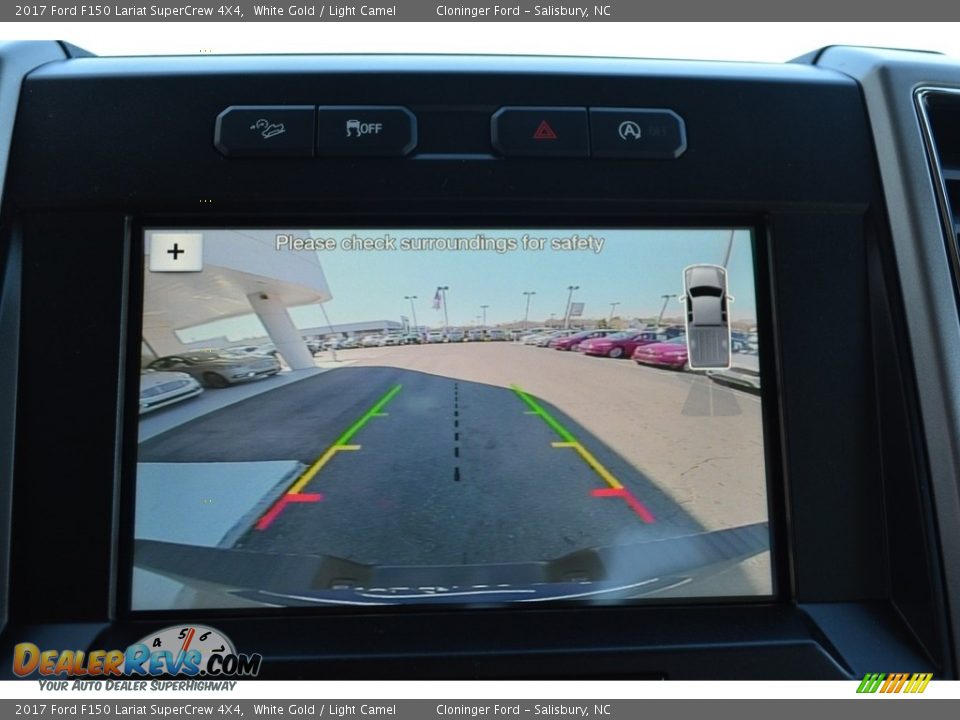 2017 Ford F150 Lariat SuperCrew 4X4 White Gold / Light Camel Photo #15