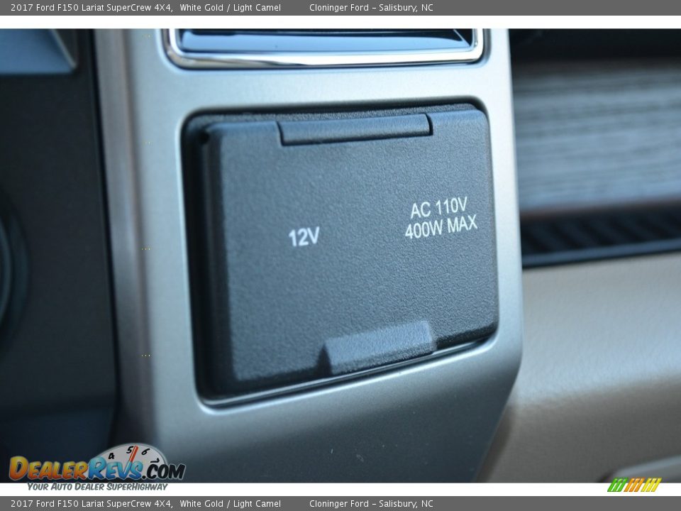 2017 Ford F150 Lariat SuperCrew 4X4 White Gold / Light Camel Photo #20