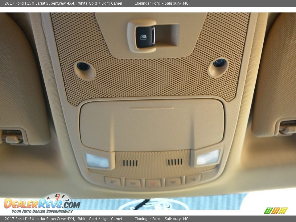 2017 Ford F150 Lariat SuperCrew 4X4 White Gold / Light Camel Photo #21