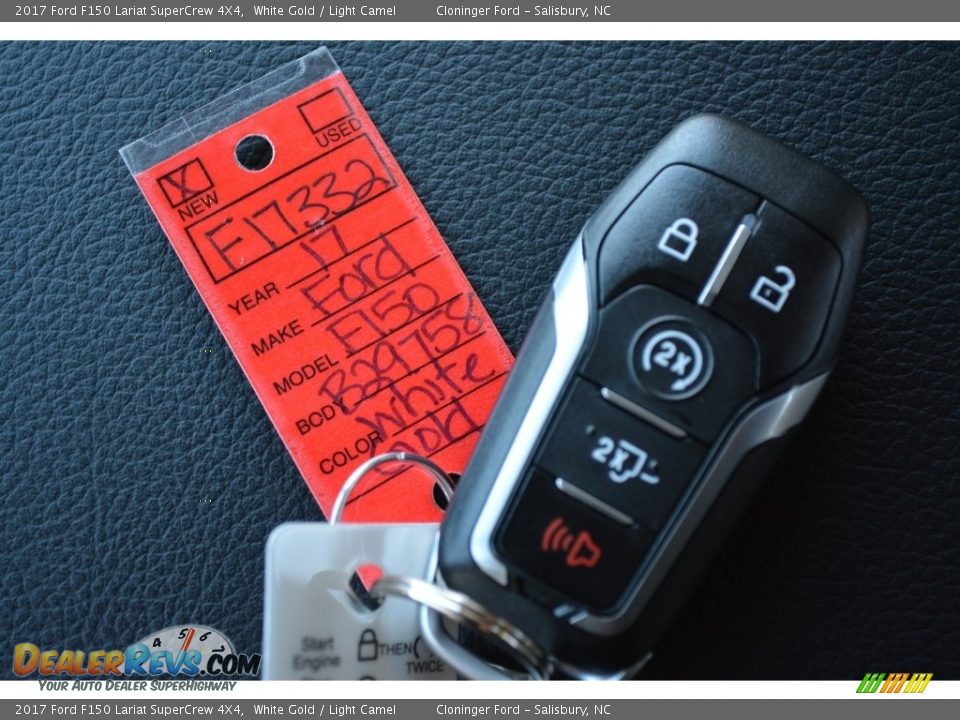 2017 Ford F150 Lariat SuperCrew 4X4 White Gold / Light Camel Photo #25