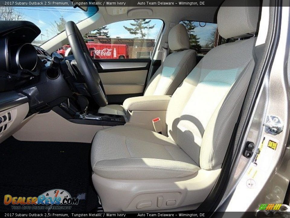 2017 Subaru Outback 2.5i Premium Tungsten Metallic / Warm Ivory Photo #12