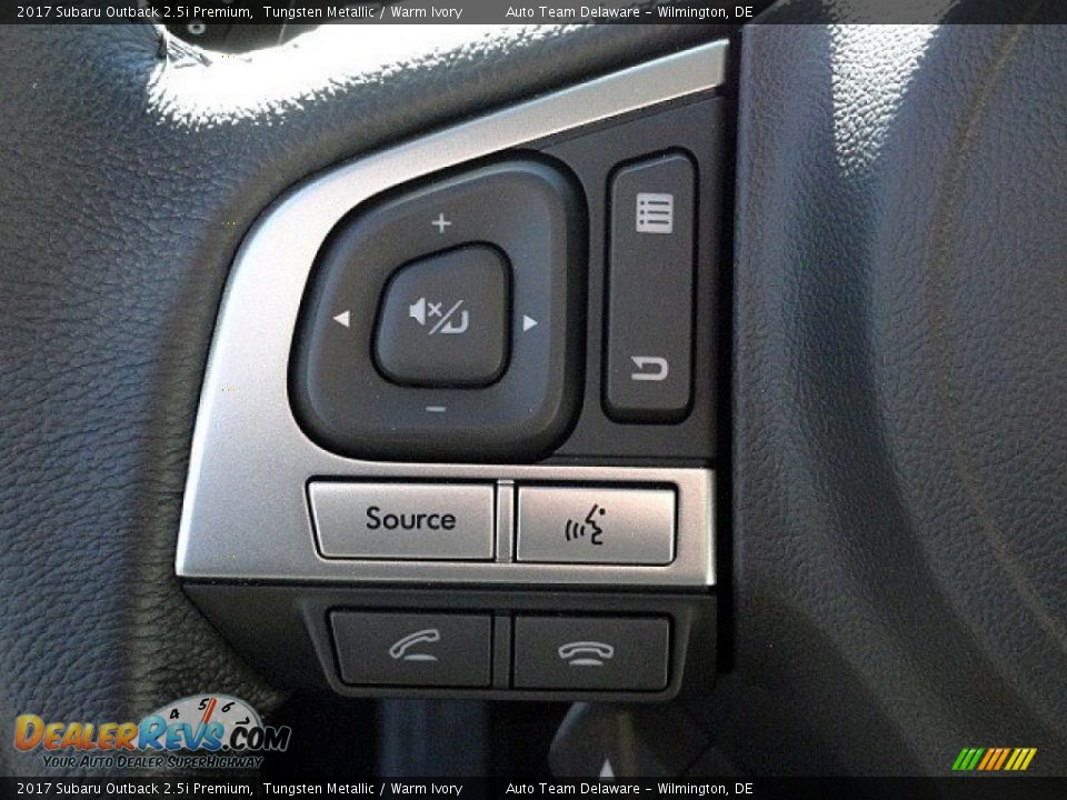 2017 Subaru Outback 2.5i Premium Tungsten Metallic / Warm Ivory Photo #19