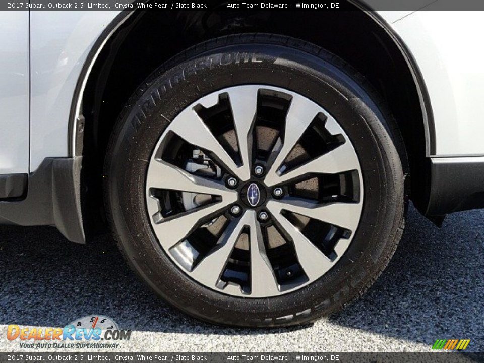 2017 Subaru Outback 2.5i Limited Crystal White Pearl / Slate Black Photo #8