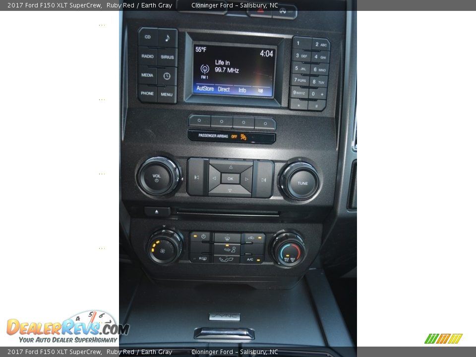 2017 Ford F150 XLT SuperCrew Ruby Red / Earth Gray Photo #11