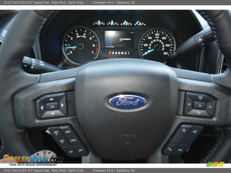 2017 Ford F150 XLT SuperCrew Ruby Red / Earth Gray Photo #16