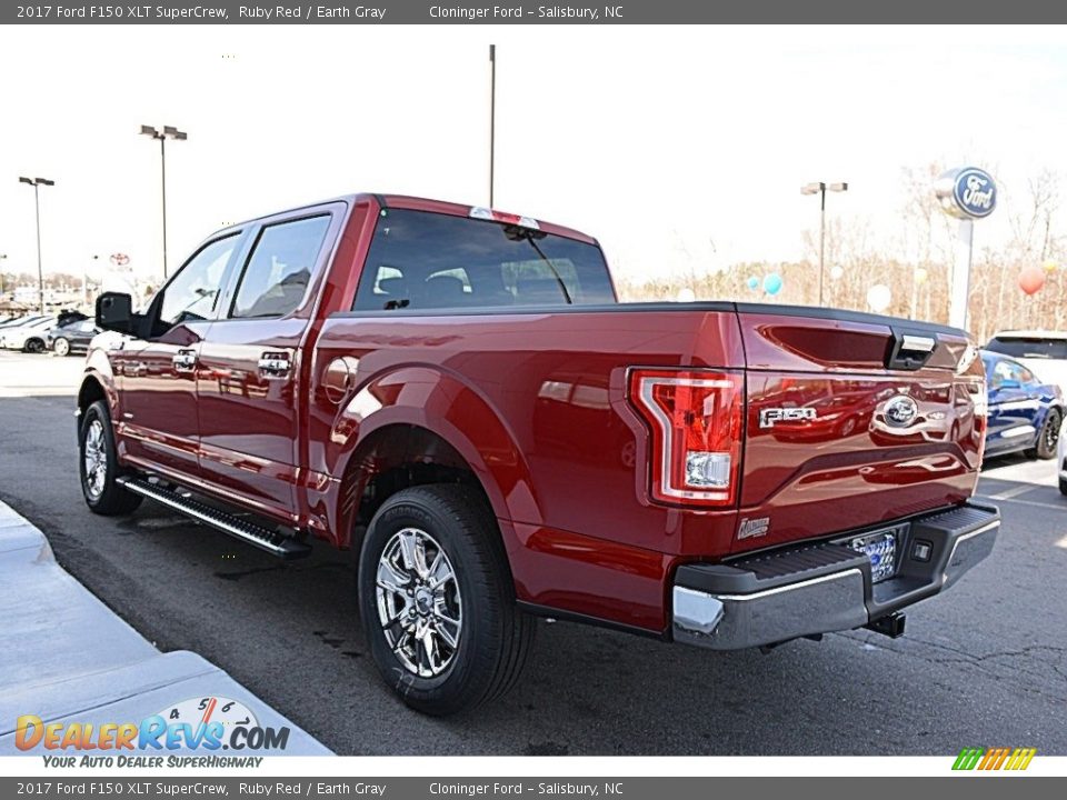2017 Ford F150 XLT SuperCrew Ruby Red / Earth Gray Photo #19