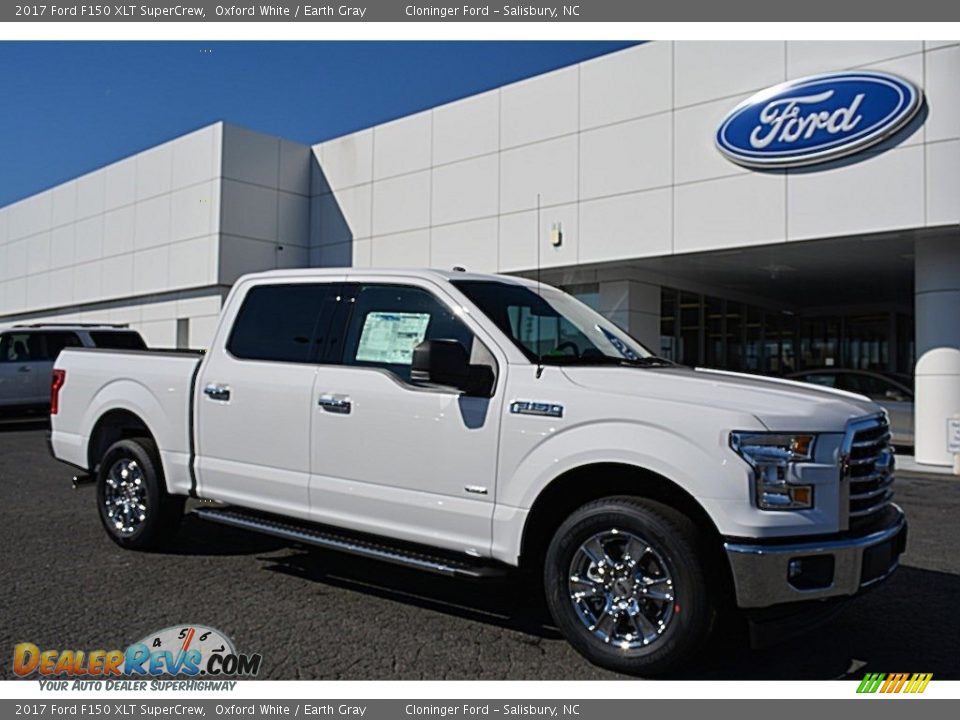 2017 Ford F150 XLT SuperCrew Oxford White / Earth Gray Photo #1