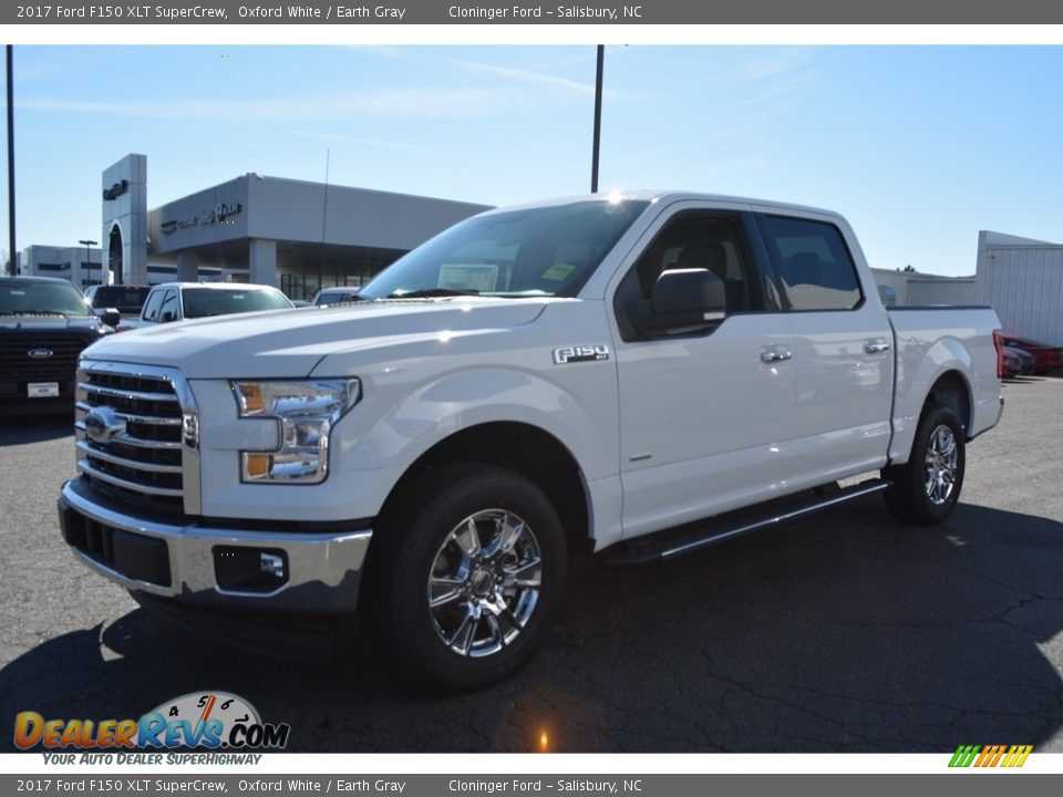 2017 Ford F150 XLT SuperCrew Oxford White / Earth Gray Photo #3