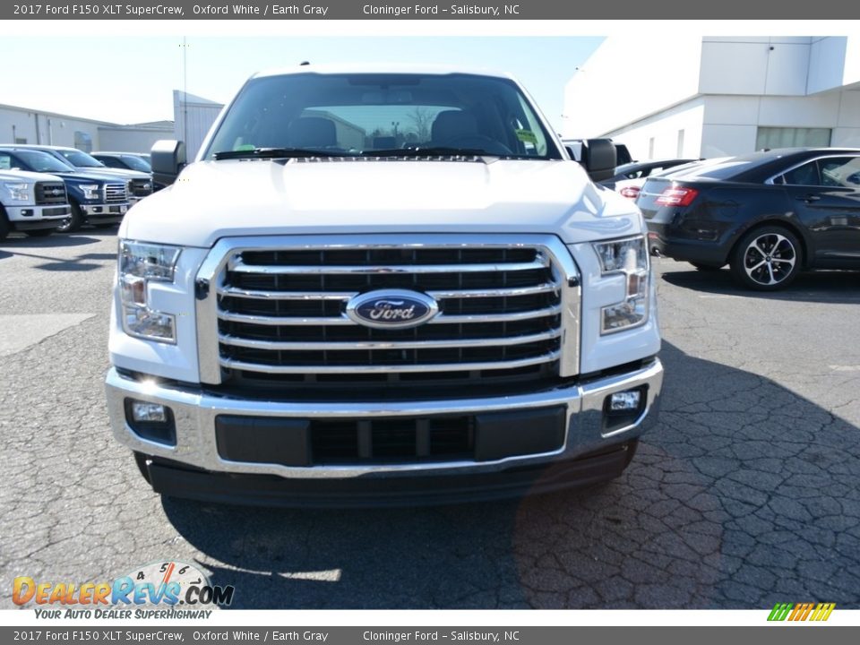 2017 Ford F150 XLT SuperCrew Oxford White / Earth Gray Photo #4