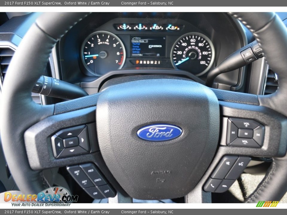 2017 Ford F150 XLT SuperCrew Oxford White / Earth Gray Photo #15