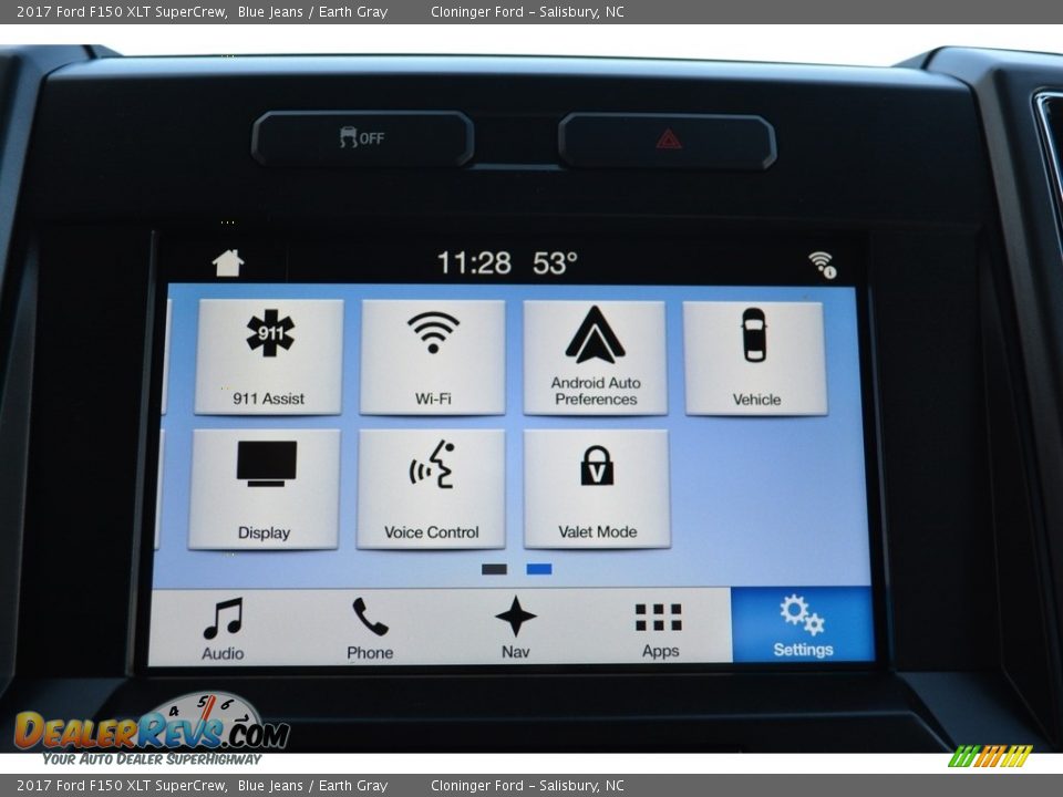 2017 Ford F150 XLT SuperCrew Blue Jeans / Earth Gray Photo #13
