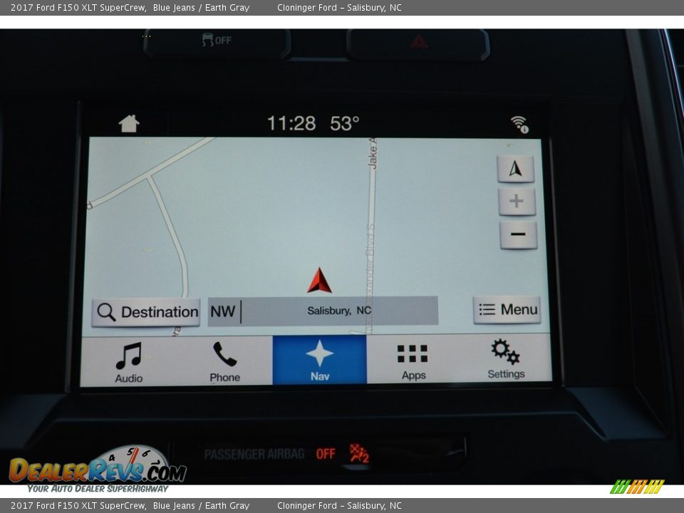 2017 Ford F150 XLT SuperCrew Blue Jeans / Earth Gray Photo #14