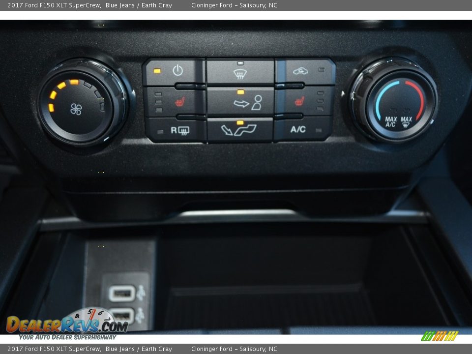 2017 Ford F150 XLT SuperCrew Blue Jeans / Earth Gray Photo #16