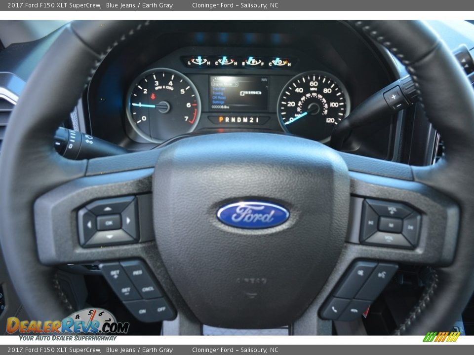 2017 Ford F150 XLT SuperCrew Blue Jeans / Earth Gray Photo #19