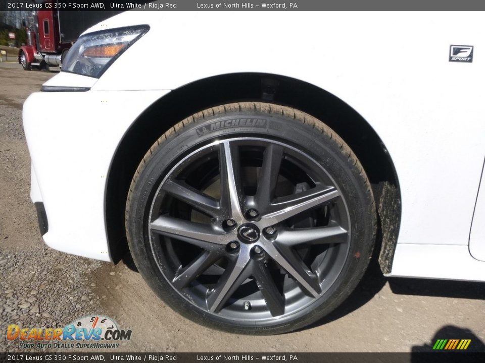 2017 Lexus GS 350 F Sport AWD Ultra White / Rioja Red Photo #5