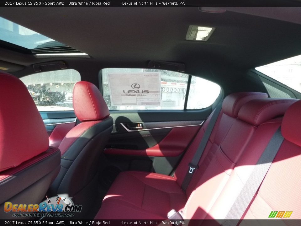 2017 Lexus GS 350 F Sport AWD Ultra White / Rioja Red Photo #8