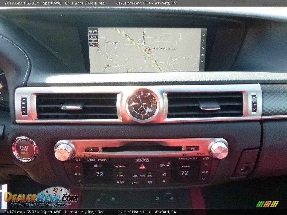 2017 Lexus GS 350 F Sport AWD Ultra White / Rioja Red Photo #13