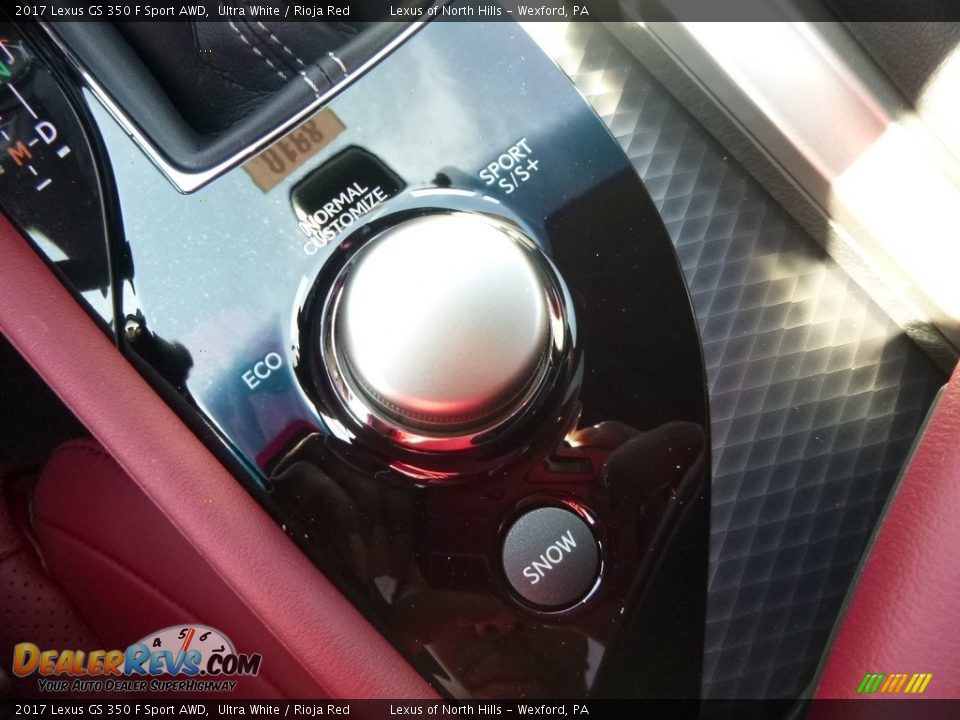 2017 Lexus GS 350 F Sport AWD Ultra White / Rioja Red Photo #14