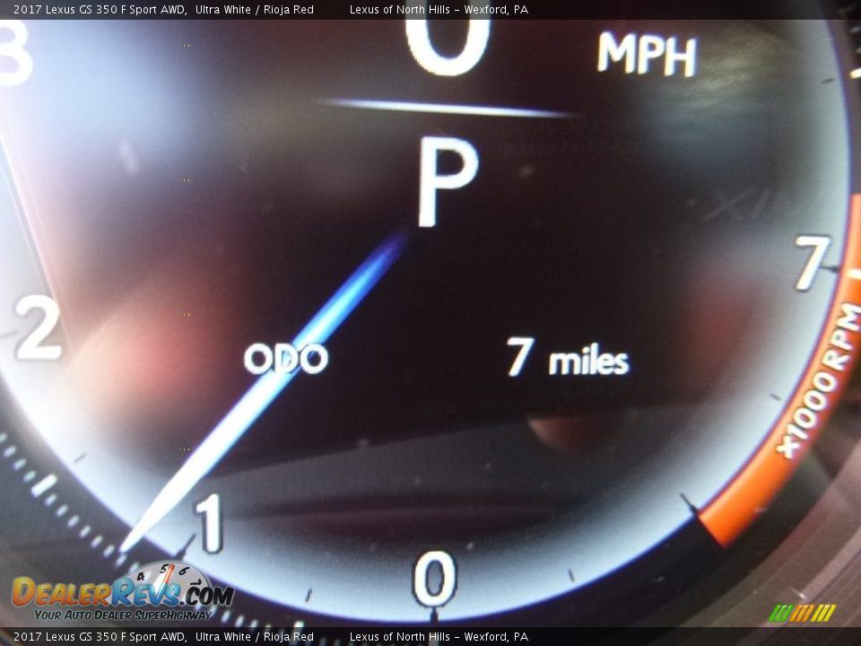 2017 Lexus GS 350 F Sport AWD Ultra White / Rioja Red Photo #15