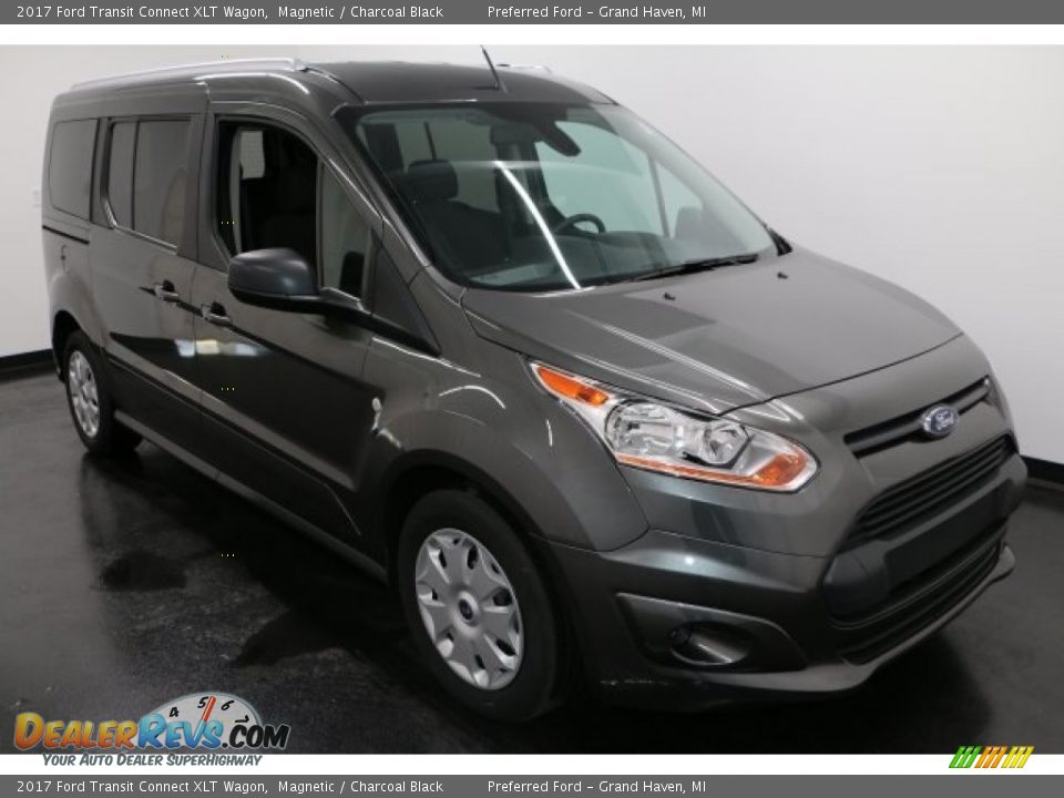 2017 Ford Transit Connect XLT Wagon Magnetic / Charcoal Black Photo #8