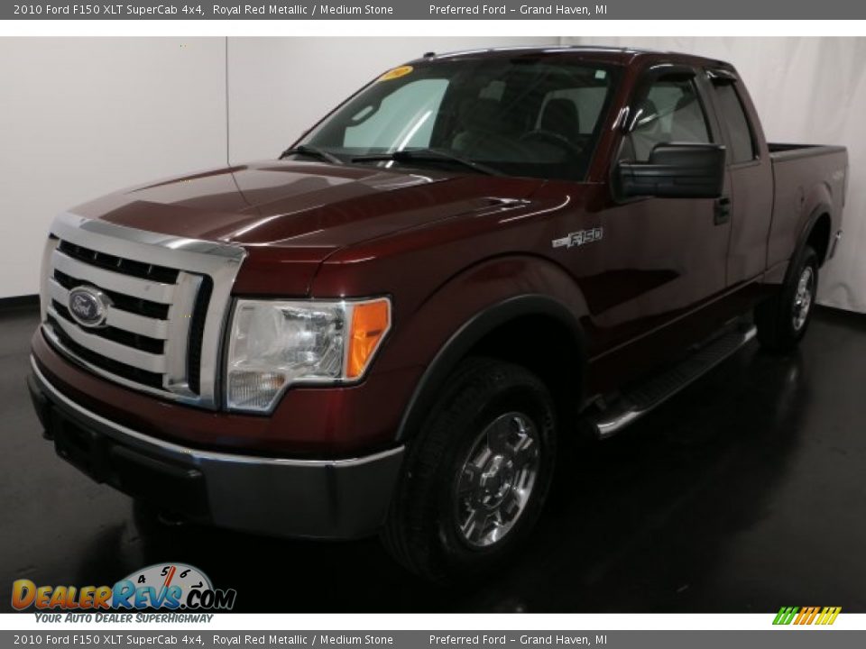 2010 Ford F150 XLT SuperCab 4x4 Royal Red Metallic / Medium Stone Photo #23