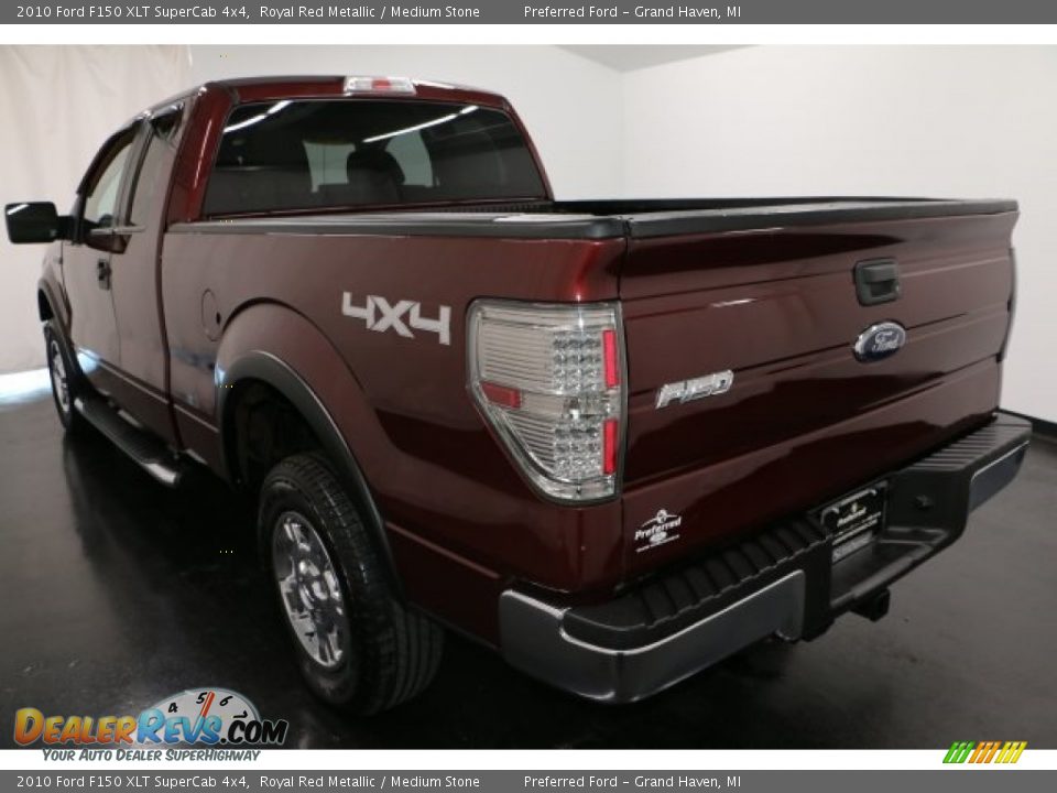 2010 Ford F150 XLT SuperCab 4x4 Royal Red Metallic / Medium Stone Photo #24