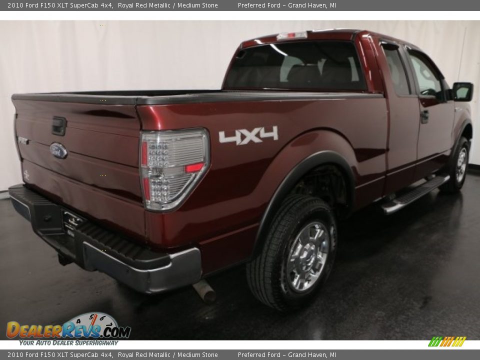 2010 Ford F150 XLT SuperCab 4x4 Royal Red Metallic / Medium Stone Photo #26