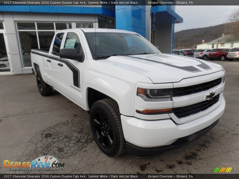2017 Chevrolet Silverado 1500 Custom Double Cab 4x4 Summit White / Dark Ash/Jet Black Photo #1