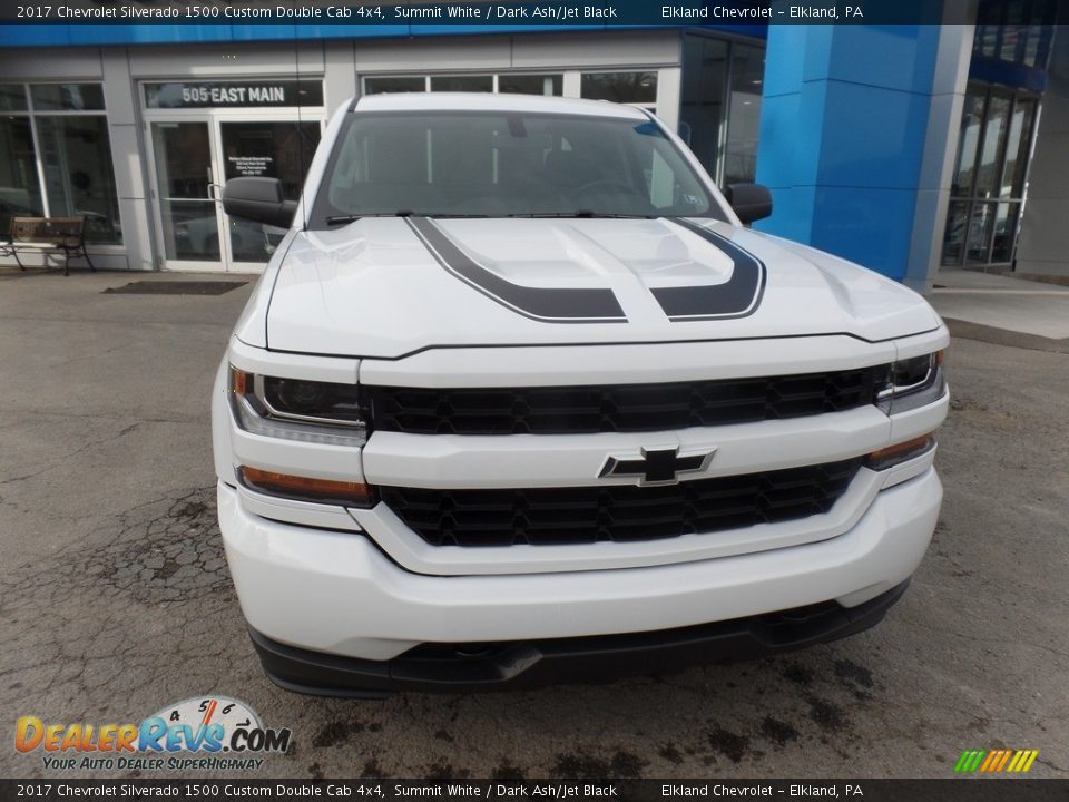 2017 Chevrolet Silverado 1500 Custom Double Cab 4x4 Summit White / Dark Ash/Jet Black Photo #2
