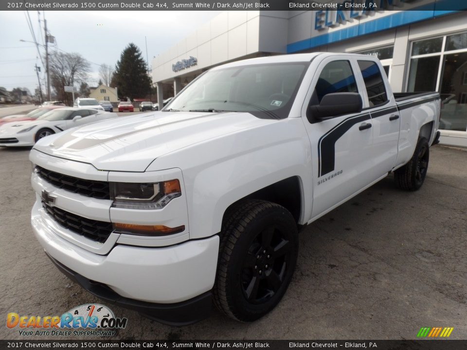 2017 Chevrolet Silverado 1500 Custom Double Cab 4x4 Summit White / Dark Ash/Jet Black Photo #3