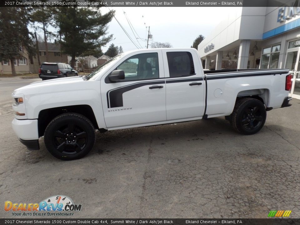 2017 Chevrolet Silverado 1500 Custom Double Cab 4x4 Summit White / Dark Ash/Jet Black Photo #4