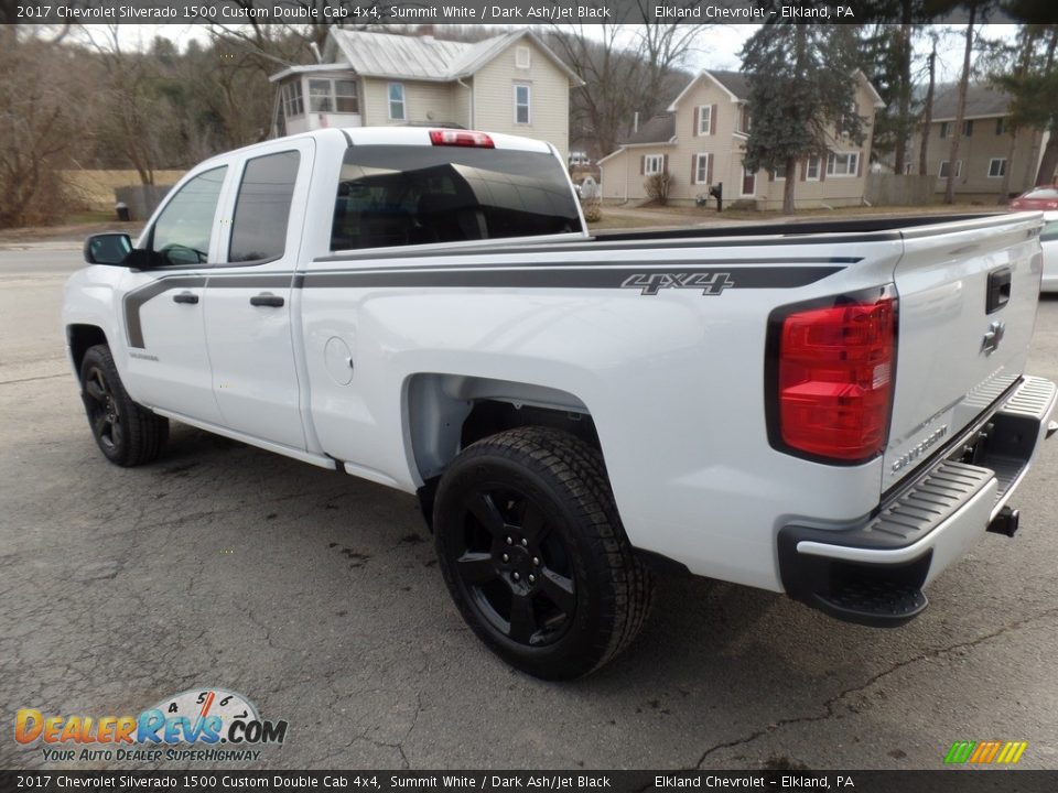 2017 Chevrolet Silverado 1500 Custom Double Cab 4x4 Summit White / Dark Ash/Jet Black Photo #5