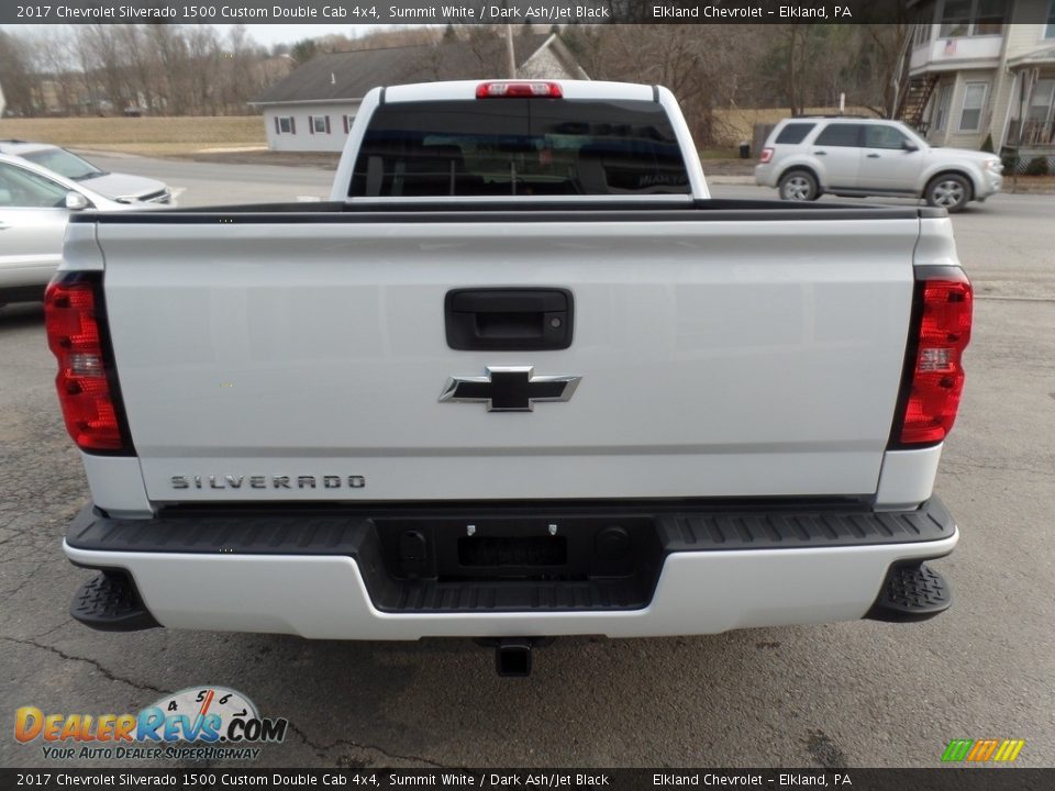 2017 Chevrolet Silverado 1500 Custom Double Cab 4x4 Summit White / Dark Ash/Jet Black Photo #7