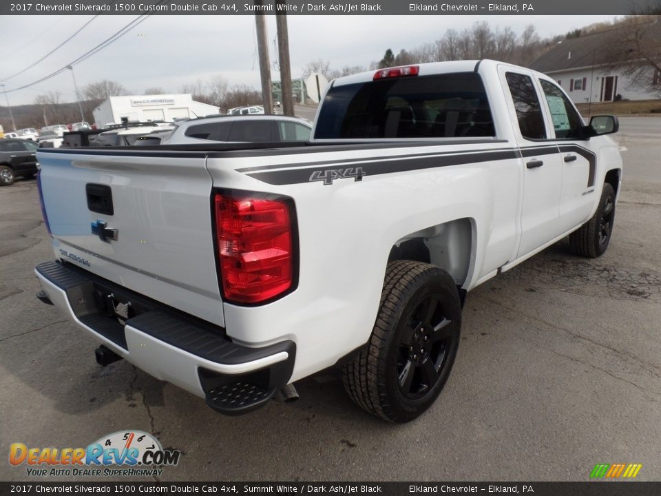2017 Chevrolet Silverado 1500 Custom Double Cab 4x4 Summit White / Dark Ash/Jet Black Photo #8