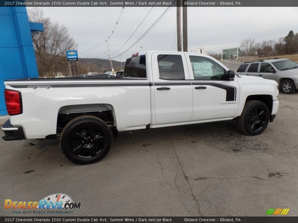 2017 Chevrolet Silverado 1500 Custom Double Cab 4x4 Summit White / Dark Ash/Jet Black Photo #9