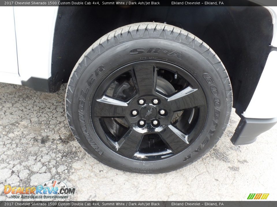 2017 Chevrolet Silverado 1500 Custom Double Cab 4x4 Summit White / Dark Ash/Jet Black Photo #10
