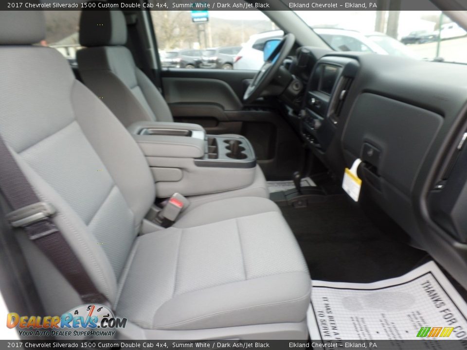 2017 Chevrolet Silverado 1500 Custom Double Cab 4x4 Summit White / Dark Ash/Jet Black Photo #19