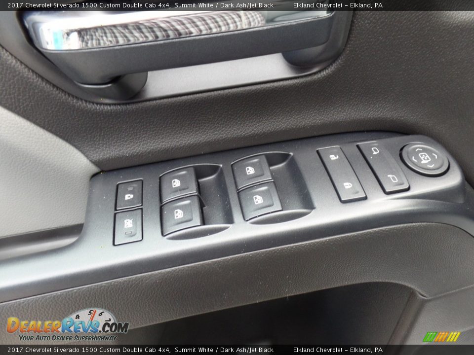 2017 Chevrolet Silverado 1500 Custom Double Cab 4x4 Summit White / Dark Ash/Jet Black Photo #27
