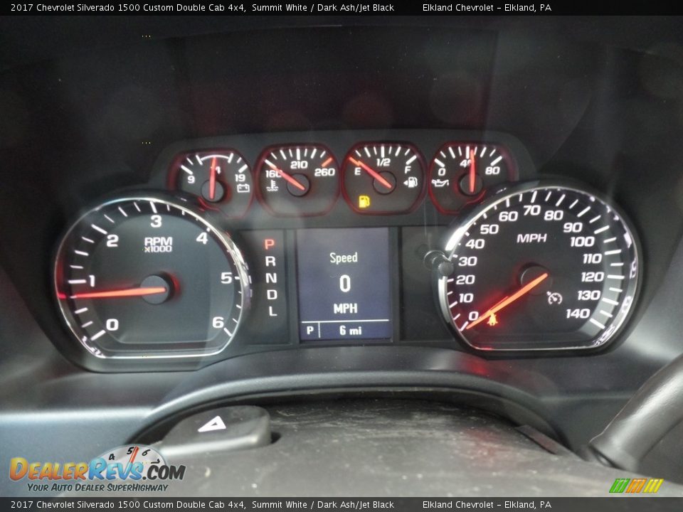 2017 Chevrolet Silverado 1500 Custom Double Cab 4x4 Summit White / Dark Ash/Jet Black Photo #29