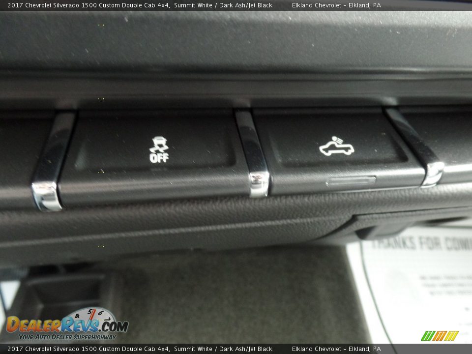 2017 Chevrolet Silverado 1500 Custom Double Cab 4x4 Summit White / Dark Ash/Jet Black Photo #33