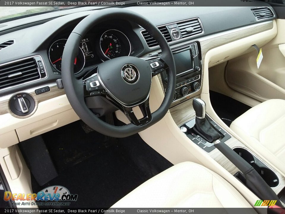 Cornsilk Beige Interior - 2017 Volkswagen Passat SE Sedan Photo #5