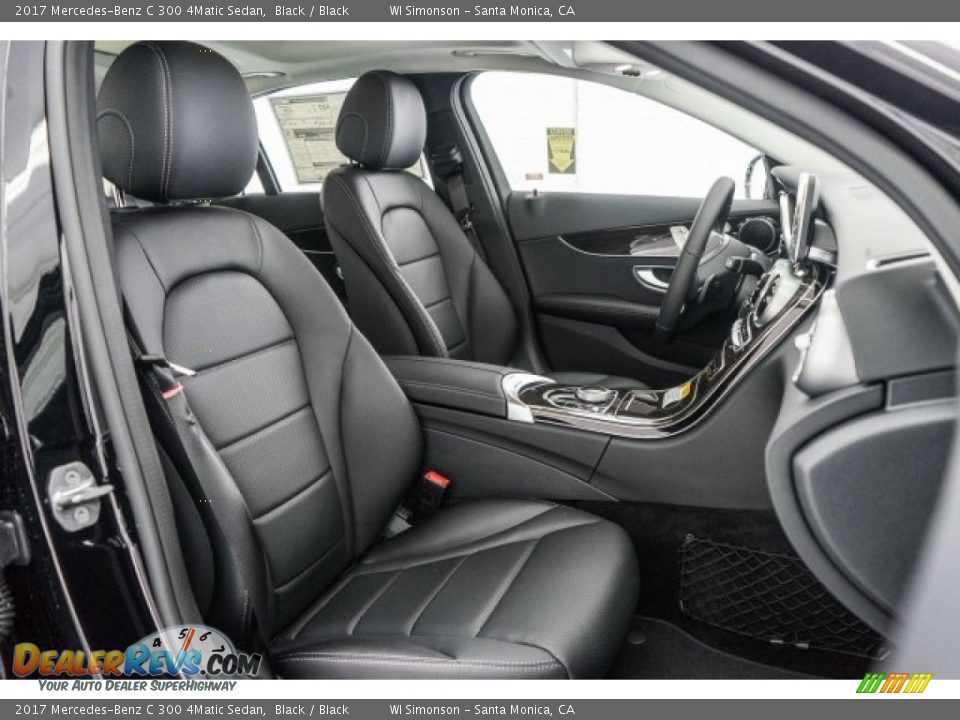 Black Interior - 2017 Mercedes-Benz C 300 4Matic Sedan Photo #2