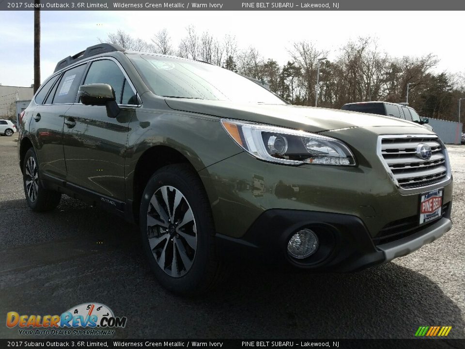 2017 Subaru Outback 3.6R Limited Wilderness Green Metallic / Warm Ivory Photo #1