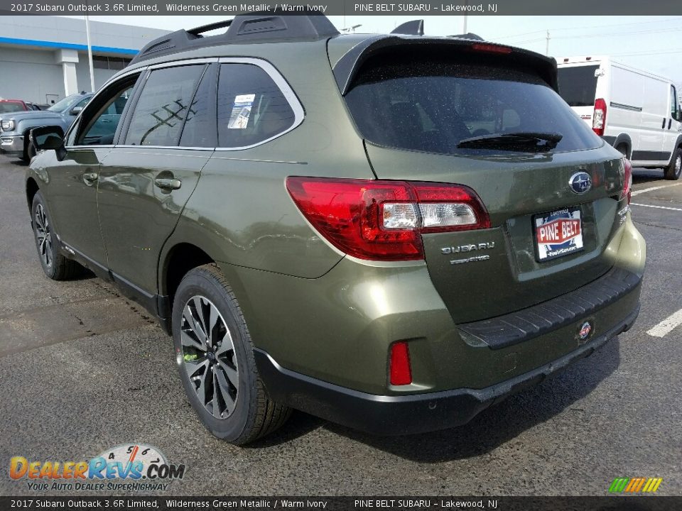 2017 Subaru Outback 3.6R Limited Wilderness Green Metallic / Warm Ivory Photo #4