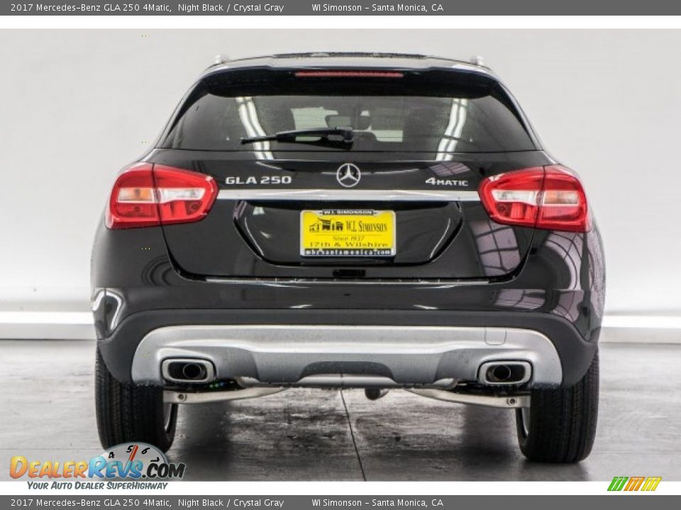 2017 Mercedes-Benz GLA 250 4Matic Night Black / Crystal Gray Photo #4