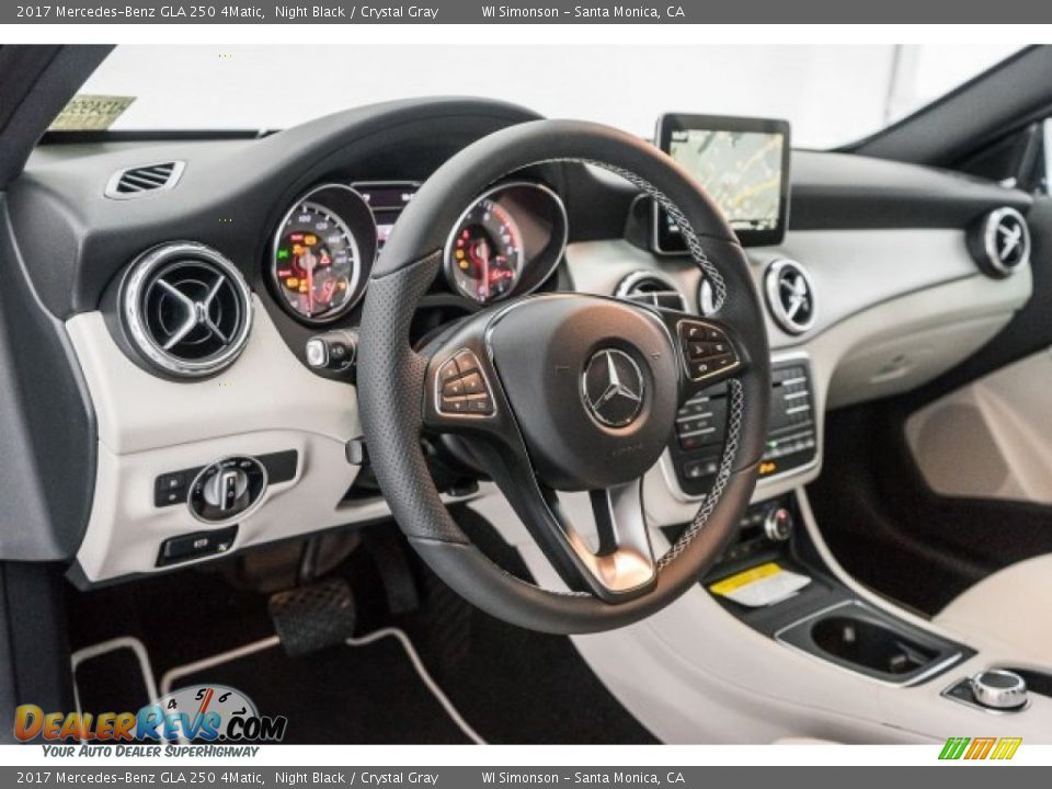 2017 Mercedes-Benz GLA 250 4Matic Night Black / Crystal Gray Photo #5