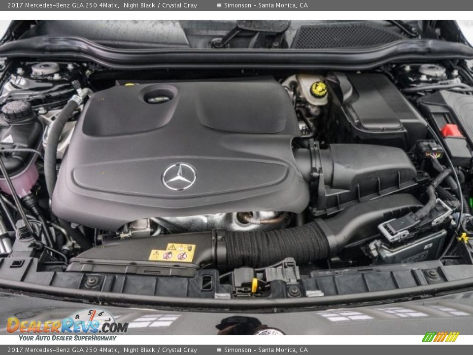 2017 Mercedes-Benz GLA 250 4Matic Night Black / Crystal Gray Photo #9