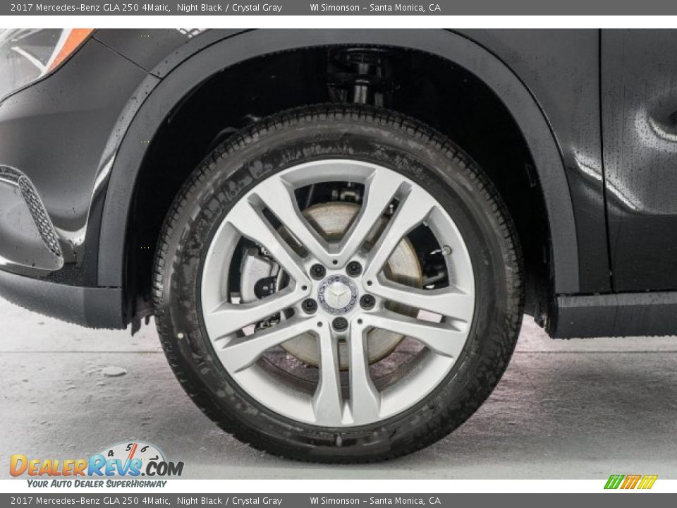 2017 Mercedes-Benz GLA 250 4Matic Night Black / Crystal Gray Photo #10